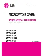 LG LMV1645SB Owner'S Manual & Cooking Manual предпросмотр