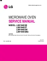 LG LMV1645SB Service Manual предпросмотр