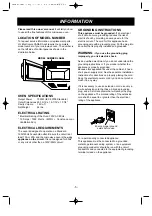 Предварительный просмотр 5 страницы LG LMV1671SB Owner'S Manual