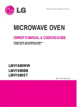 Предварительный просмотр 1 страницы LG LMV1680 Owner'S Manual & Cooking Manual