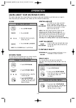 Предварительный просмотр 10 страницы LG LMV1680 Owner'S Manual & Cooking Manual