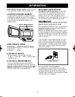 Предварительный просмотр 5 страницы LG LMV1680DB Owner'S Manual