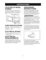 Предварительный просмотр 6 страницы LG LMV1831SB Owner'S Manual