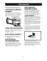 Предварительный просмотр 5 страницы LG LMV1852 SERIES Owner'S Manual