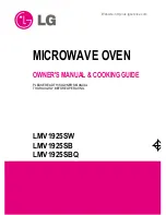 LG LMV1925SB Owner'S Manual & Cooking Manual предпросмотр