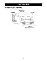 Предварительный просмотр 7 страницы LG LMV2053SB - 2.0 Cu. Ft. Microwave Owner'S Manual