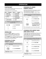 Предварительный просмотр 12 страницы LG LMV2053SB - 2.0 Cu. Ft. Microwave Owner'S Manual