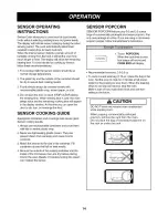 Предварительный просмотр 14 страницы LG LMV2053SB - 2.0 Cu. Ft. Microwave Owner'S Manual