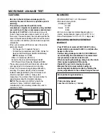 Предварительный просмотр 13 страницы LG LMV2053SB - 2.0 Cu. Ft. Microwave Service Manual