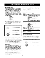 Предварительный просмотр 21 страницы LG LMV2073BB Owner'S Manual