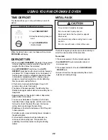 Preview for 22 page of LG LMV2075SB Owner'S Manual