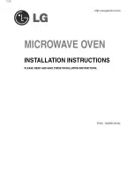 LG LMV2083SB Installation Instructions Manual preview