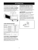 Предварительный просмотр 6 страницы LG LMVH1750SB Owner'S Manual