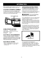 Preview for 6 page of LG LMVM1935SB Owner'S Manual & Cooking Manual