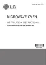 Preview for 1 page of LG LMVM2033BM Installation Instructions Manual