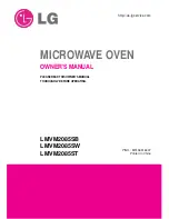 LG LMVM2085SB Owner'S Manual предпросмотр