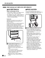 Предварительный просмотр 108 страницы LG LMX21971 User'S Manual And Installation Instructions