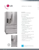 LG LMX21981 Series Specification Sheet предпросмотр