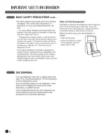 Предварительный просмотр 4 страницы LG LMX28983 Series User'S Manual And Installation Instructions