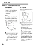 Предварительный просмотр 20 страницы LG LMX28983 Series User'S Manual And Installation Instructions