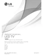 Предварительный просмотр 1 страницы LG LN405 Series Owner'S Manual