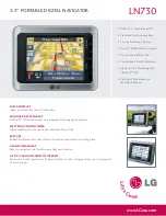 Предварительный просмотр 1 страницы LG LN730 Specifications