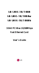 LG LNIC-10/100A User Manual preview