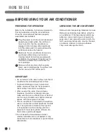 Preview for 8 page of LG LP 1200DXR User'S Manual & Installation Instructions