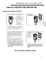 Предварительный просмотр 5 страницы LG LP1010SNR User'S Manual & Installation Instructions