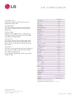 Preview for 2 page of LG LP1200DXR Specifications