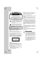 Предварительный просмотр 2 страницы LG LPC-LM340A/X Owner'S Manual