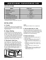 Preview for 5 page of LG LPRM1270ST Owner'S Manual & Cooking Manual