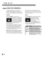 Preview for 10 page of LG LR120CE User'S Manual & Installation Instructions