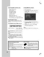 Предварительный просмотр 10 страницы LG LRA-516 Owner'S Manual