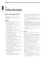 Предварительный просмотр 2 страницы LG LRA3040N-NH Owner'S Manual