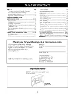 Preview for 2 page of LG LRDM1240B Owner'S Manual & Cooking Manual