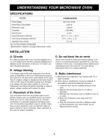 Preview for 5 page of LG LRDM1240B Owner'S Manual & Cooking Manual