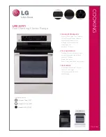 LG LRE3091SB - 5.6 cu. ft. Capacity Electric Range Specifications preview