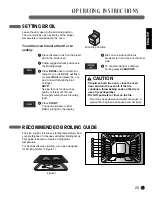 Предварительный просмотр 25 страницы LG LRE3091SB - 5.6 cu. ft. Capacity Electric Range User Manual