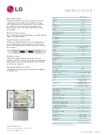 Preview for 2 page of LG LRFC22750 series Specifications