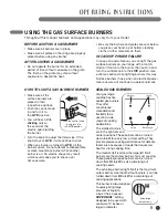 Предварительный просмотр 9 страницы LG LRG30355SB - 30in Gas Range User Manual