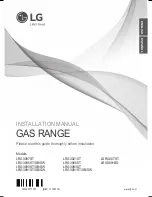 Preview for 1 page of LG LRG3081BD Installation Manual