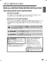 Preview for 3 page of LG LRG3081BD Installation Manual