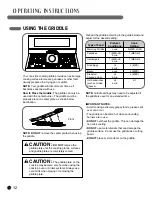 Предварительный просмотр 12 страницы LG LRG3095SB User Manual