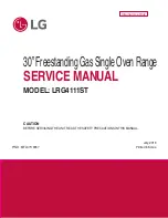 Предварительный просмотр 1 страницы LG LRG4111ST Service Manual