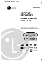 LG LRH-539 Owner'S Manual preview