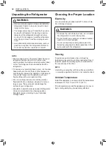 Предварительный просмотр 12 страницы LG LRKNC0505V Owner'S Manual