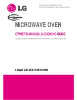 LG LRM1230B Owner'S Manual & Cooking Manual preview