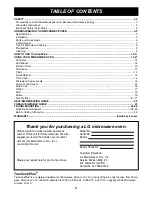 Preview for 2 page of LG LRMP1270ST Owner'S Manual & Cooking Manual