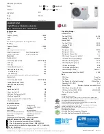 Preview for 1 page of LG LS181HSV2 Specification